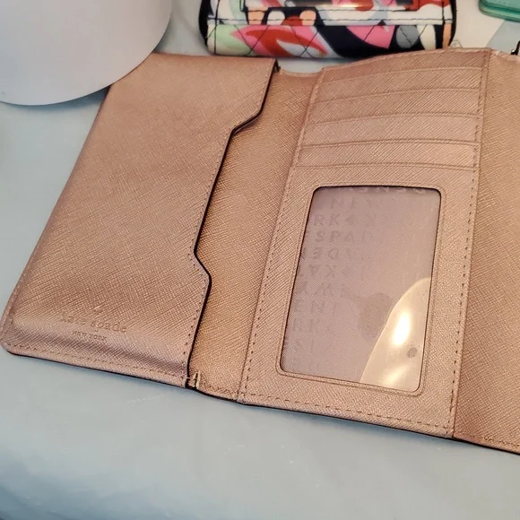 kate spade Metallic Rose Gold Wristlet Wallet - Picture 3 of 4